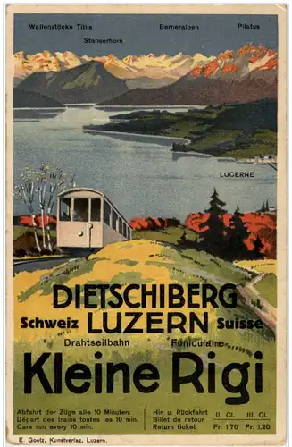 Dietschiberg - Luzern - Drahtseilbahn -134394