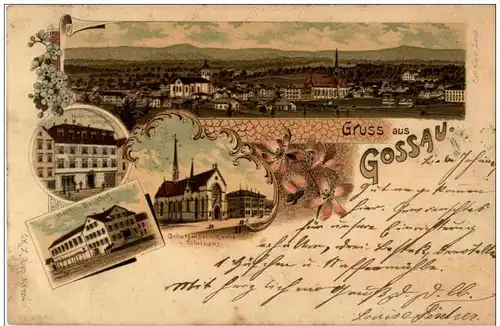 Gruss aus Gossau - Litho -134692