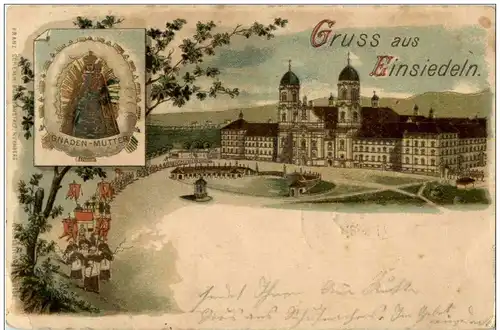 Gruss aus Einsiedeln - Litho -135720