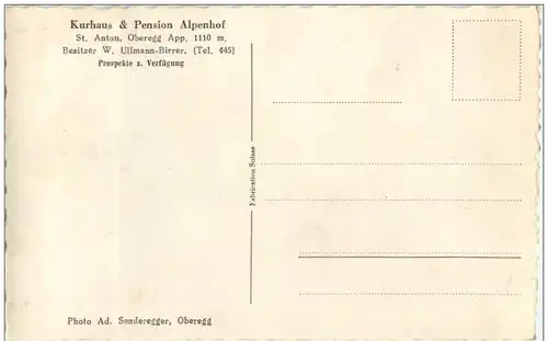 St. Martin - Oberegg - Kurhaus und Pension Alpenhof -134646