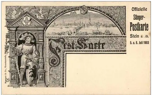 Stein am Rhein - Sänger Postkarte 1903 -136298