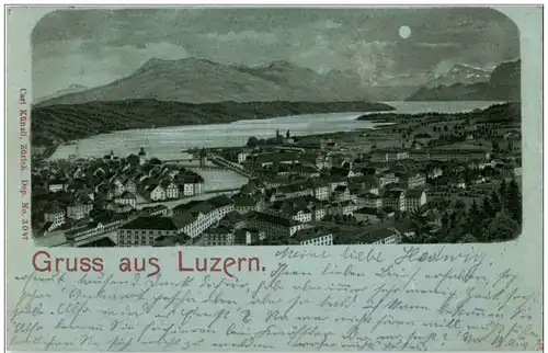 Gruss aus Luzern - Litho -134358