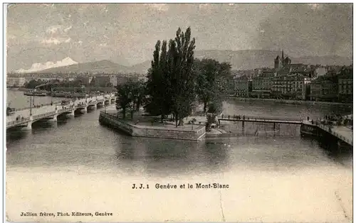 Geneve et le Mont Blanc -133672