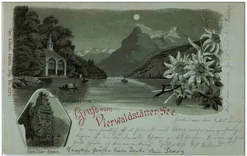 Gruss vom Vierwaldstätter See - Litho -135520