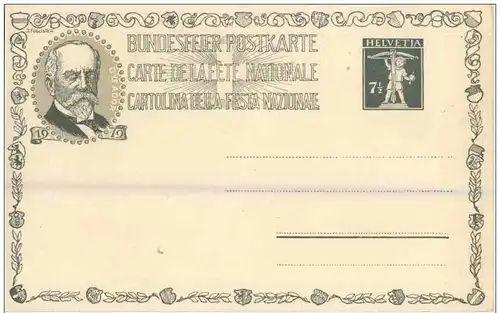 Bundesfeier Postkarte 1919 -135056