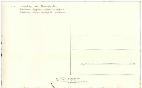 Saas Fee vom Kreuzboden -135768