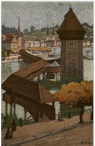 Luzern - Kapellbrücke - Ernst E. Schlatter -134350