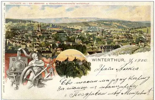 Gruss aus Winterthur - Litho -135342