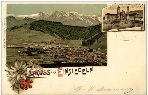 Gruss aus Einsiedeln - Litho -135706