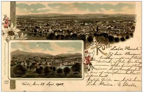 Gruss aus Rüti - Litho -134642