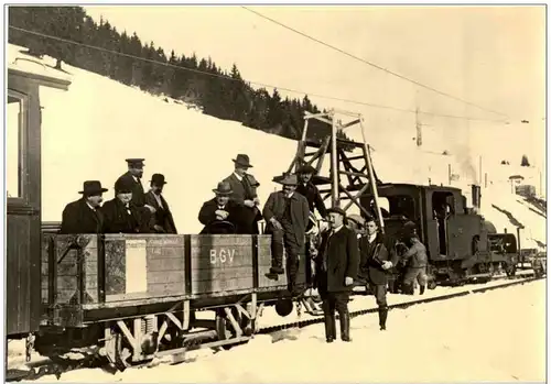 train de travaux au col de Soud - Eisenbahn Repro -137270