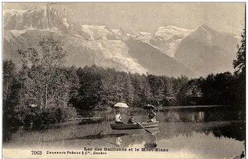Lac des Gaillands et le Mont blanc -137596