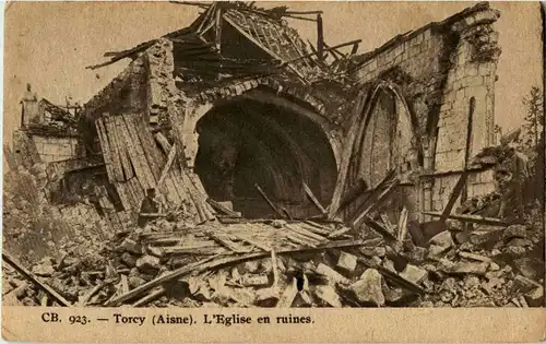 Torcy - Le Eglise en ruines -10500