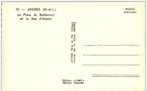 Angers - La Place du Ralliement -137524