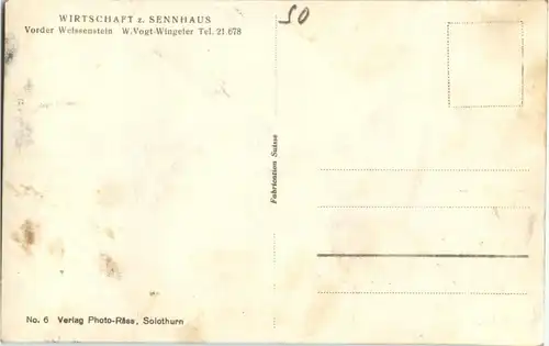 Vorder Weissenstein - Wirtschaft z. Sennhaus -138360