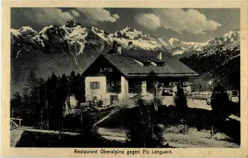 Restaurant Oberalpina gegen Piz Languard -138506