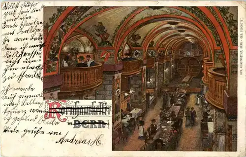 Bern - Kornhauskeller - Litho -138956