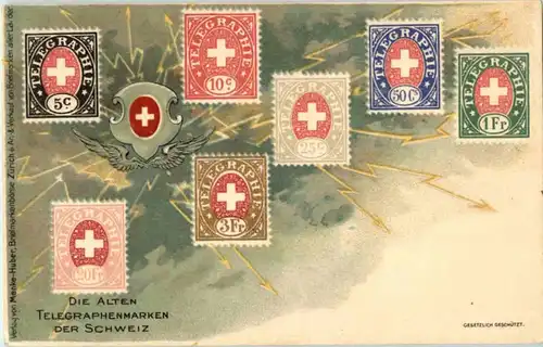 Die alten Telegraphenmarken der Schweiz - Litho -139298