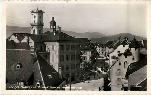 Delemont - Grand Rue et Hotel de Ville -138426