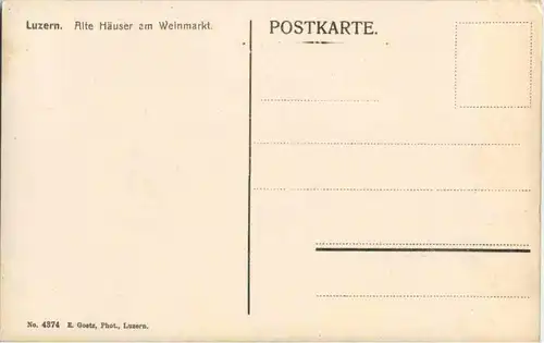 Luzern - Alte Häuser am Weinmarkt -139584