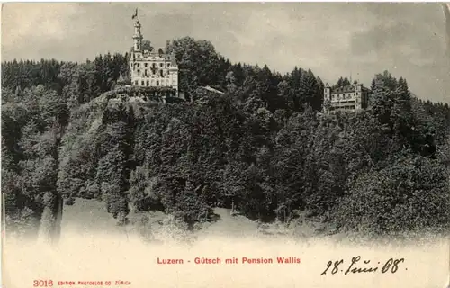 Luzern - Gütsch und Pension Wallis -139588