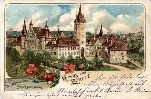 Gruss aus Zürich - Litho -139628