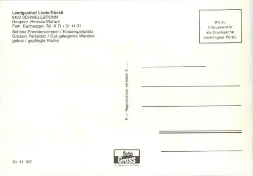 Schwellbrunn - Landgasthof Linde Trückli -140640