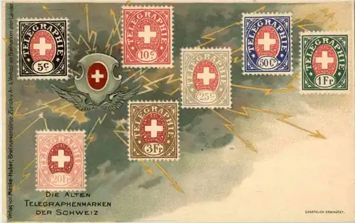 Die alten Telegraphenmarken der Schweiz - Litho -139296