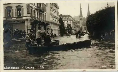 Luzern - Hochwasser 1910 -140984