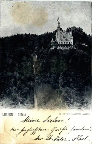 Luzern - Gütschbahn und Hotel Gütsch -139576