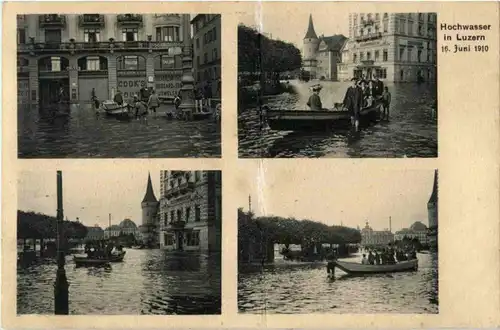 Luzern - Hochwasser 1910 -140982