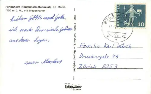 Ferienheim Neumünster Kennealp ob Mollis -139248