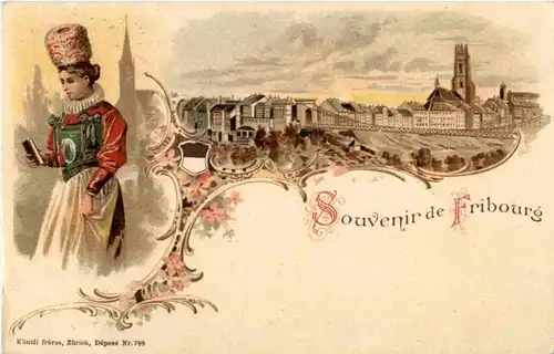 Souvenir de Fribourg - Litho -139974