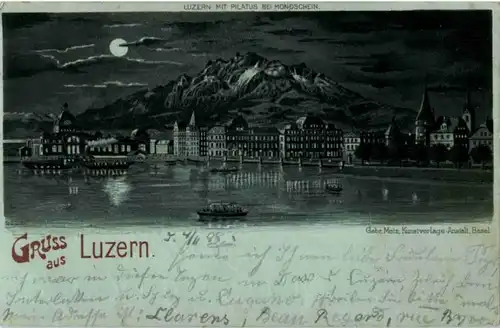 Gruss aus Luzern - Litho -141592
