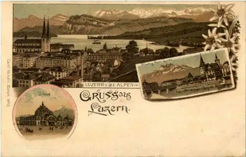 Gruss aus Luzern - Litho -141612