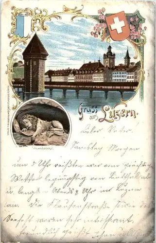 Gruss aus Luzern - Litho -141632