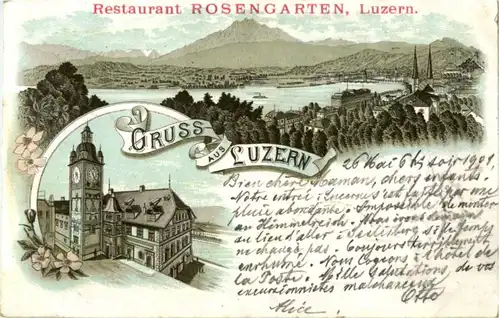 Gruss aus Luzern - Litho -141656