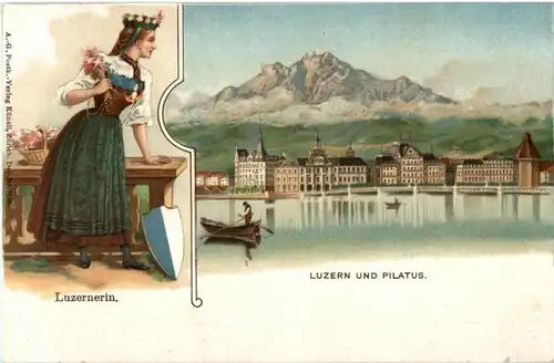 Luzern - Litho Tracht -141736