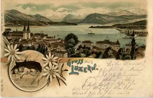 Gruss aus Luzern - Litho -141712