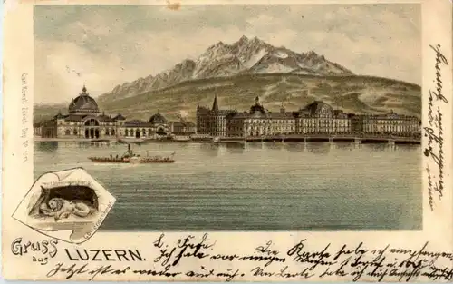 Gruss aus Luzern - Litho -141654