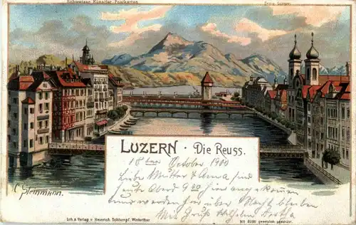 Gruss aus Luzern - Litho -141674