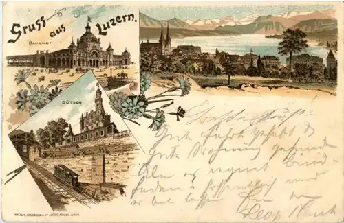 Gruss aus Luzern - Litho -141714