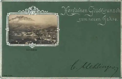 Luzern - Glückwunsch zum neuen Jahre -141734