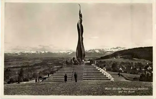 Züricher Whemänner Denkmal auf der Foch -139924