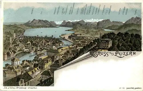 Gruss aus Luzern - Litho -141682