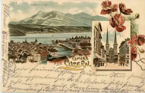 Gruss aus Luzern - Litho -141720