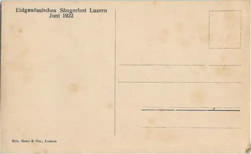 Luzern - Eidg. Sängerfest 1922 -141518