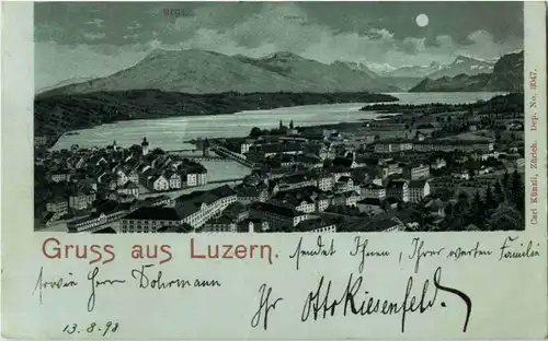Gruss aus Luzern - Litho -141586