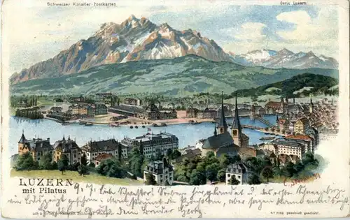 Gruss aus Luzern - Litho -141686