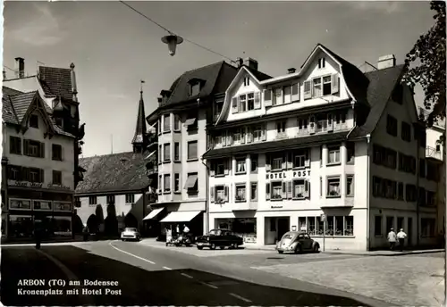 Arbon - Kronenplatz mit Hotel Post -140662